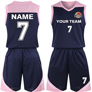 Custom Sublimation Front Logo Summer Basketball Uniform Set Sleeveless Team <b>Jersey</b> Mesh <b>Shorts</b> Breathable Quick Dry Sports Kit - Product Image 2