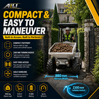 Mini-dumper électrique 4x4 à batterie avec certification CE chinoise pour le transport lourd