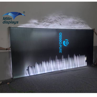 Bannière lumineuse LED en aluminium de 10 pieds avec marquage personnalisé en couleur, pour exposition, publicité intérieure, boîtes lumineuses suspendues