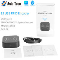 Codificador de Tarjetas Inteligentes E3 TTLOCK NFC 13.56M M1 Lector de Tarjetas IC Escáner de Chip RFID para Software de Sistema de Alquiler de Hoteles Tthotel TT