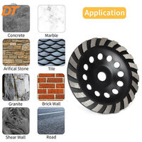 Disque à segments diamantés DT 7 pouces 20 segments turbo, alésage 5/8 pour le meulage du béton, support OEM personnalisé