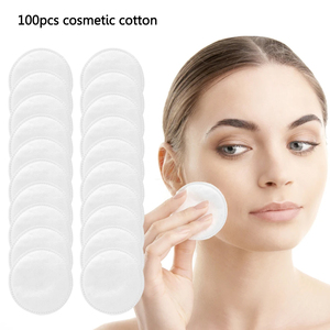 100 Almohadillas Redondas de Algodón para Maquillaje, Gruesas, Cosméticas, Suaves para el Cuidado de la Piel, Algodón Orgánico, Herramientas de Limpieza Facial - Product Image 3