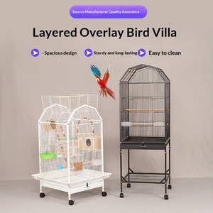 <b>Strong</b> New Design Extra Large House Cage Cages for Breeding Birds Canary Birds House Large Budgie Bird Cage - Product Image 2