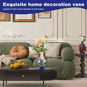 Puzzle 3D en forme de vase, modèle décoratif créatif à assembler soi-même pour adultes et enfants, décoration de bureau à domicile - Product Image 6