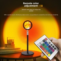 Lampe de projection coucher de soleil LED RGB, lumière d'ambiance, contrôle via application, pour chambre à coucher, photographie, décoration esthétique de la maison, CE RoHS FCC