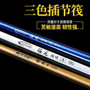 Caña de Pescar Menglong Raft Rod de 1.3m, Acción Media Rápida, para Pesca en Agua Salada, Colores Azul, Blanco y Amarillo, para Uso en Ríos y Mares - Product Image 2