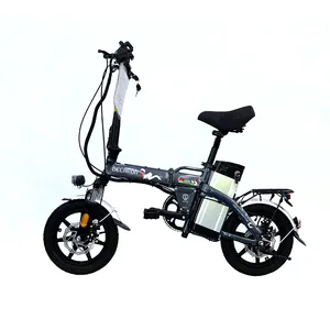 14 Inch Fat Tire Folding Electric Moped Bike 48v 350 45km/h Electric Bicycle Outdoor e Bike