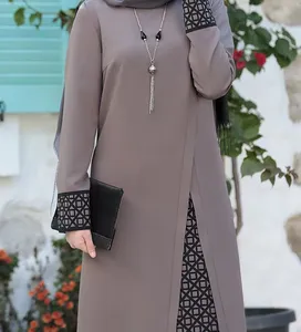 Nouvel Ensemble Deux Pièces Arabe Musulman Abaya pour Femmes Moyen-Orient Dubai, Vêtement Asiatique du Sud-Est Tendance 2024 - Product Image 1