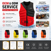 Chaleco Salvavidas Comercial para Rafting en Aguas Abiertas, 120-150N, Neopreno, PFD, Chaleco de Seguridad Ajustable para Kayak y Descenso de Cañones