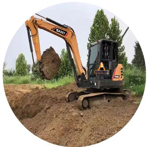 Excavadora sobre orugas Sany 60Cpro de segunda mano, bajas horas de trabajo, buen rendimiento, peso operativo de 6 toneladas, ISUZU, incluye motor de bomba - Product Image 1