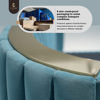 2025 New Winged Design High End Luxus Weiches Doppelbett Großes Kopfteil Modernes Designer Großes Samts toff Kingsize-Bett-Set