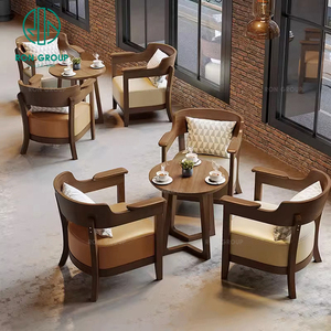 Cà phê cửa hàng Vòng Gỗ Gỗ Nhà Hàng bàn ghế đồ nội thất thiết lập cho quán cà phê và nhà hàng - Product Image 2