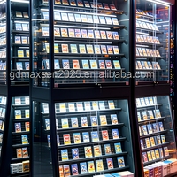 Vitrine d'exposition de cartes à collectionner simple face avec éclairage LED, personnalisable en usine, pour cartes TGC, cartes de sport et de baseball classées en magasin