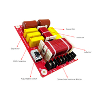 Filtre haut bas 350W pour haut-parleur Hifi 12 pouces diviseur de fréquence passif aigus basse 2 voies réseau Audio croisé Weah 2507