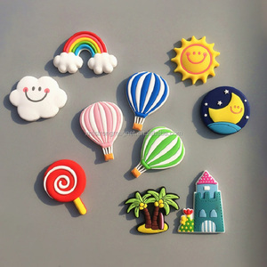Aimants de réfrigérateur en caoutchouc magnétique à dos complet, motifs animaux mignons, aimants de réfrigérateur personnalisés en résine 3D - Product Image 3