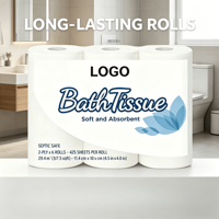Échantillons Gratuits Papier Toilette Personnalisé de Haute Qualité à Prix Abordable, Sans Poussière, Compatible Égouts, Papel Higiénico Por Mayor
