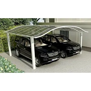 Rain Cnaopy Double Carport Garage sepeda motor Awning balkon atap meliputi Fire Retardant polikarbonat lembar Carport