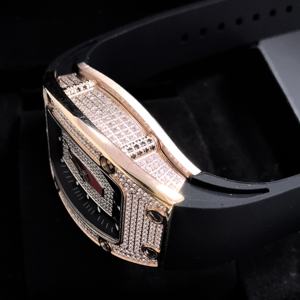 Luxury Women's Diamond <b>Watch</b> Automatic Mechanical Movement <b>Rubber</b> Strap Fashion Designer Wristwatch High Quality - Product Image 2