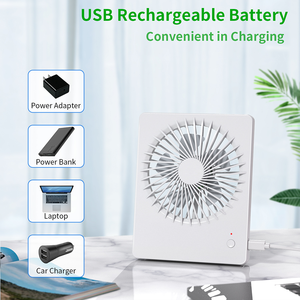 USB Có Thể Sạc Lại Xách Tay Bảng Fan 3 Tốc độ Cá Nhân Nhỏ Gọn Bàn Fan Mini Nhà Nhỏ Văn Phòng Du Lịch Ngoài Trời Sử Dụng Làm Mát Không Khí Hộp - Product Image 4