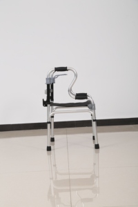 Adjustable Height Foldable Aluminum <strong>Walking</strong> <strong>Frame</strong> With Black Oxford Cloth <strong>Seat</strong> Mobility Walker Elderly Disabled Rehabilitation - Product Image 4