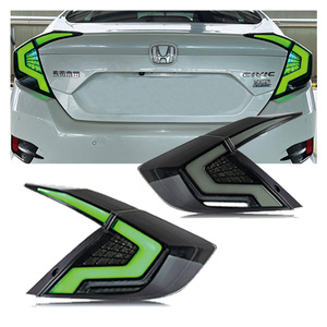 Luces Traseras de Coche de Fábrica Zhengwo para <span class=keywords><strong>Honda</strong></span> <span class=keywords><strong>Civic</strong></span> 2016-2021 Lámpara Trasera Personalizada con Función Intermitente Accesorios - Product Image 1