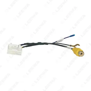 Adaptador de entrada de vídeo para cámara de marcha atrás de 20 pines para coche, uso de Cable de cableado para Toyota, unidad principal Original, cámara de marcha atrás automática