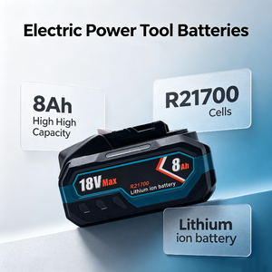 Batterie pour outils électriques <span class=keywords><strong>Makita</strong></span> 18V 8.0Ah 10.0Ah avec cellules 21700, BMS intégré, prend en charge les sorties à courant élevé pour perceuses et clés à chocs - Product Image 1