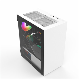 Kính cường lực trường hợp máy tính tháp PC bộ phận với đầy đủ kim loại Board v650 khá trắng máy tính để bàn kho chơi game trường hợp máy tính - Product Image 2