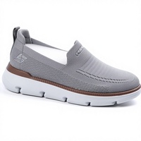 Espadrilles Décontractées Homme Grande Taille 39-48 Rehaussantes Légères Respirantes en Maille Noir/Gris/Beige