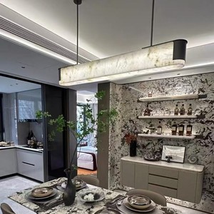 Modern Rectangle Pendant Light Led Black Body For Restaurant <b>Kitchen</b> <b>Bar</b> <b>Table</b> Lighting - Product Image 2