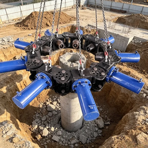 <span class=keywords><strong>Casse</strong></span>-pieux hydraulique robuste 1500-2500 mm, concasseur de têtes de pieux en béton pour grandes excavatrices, destiné aux piliers de ponts transmarins - Product Image 1