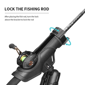 Soporte de Caña de Pescar Scotty Antipérdida con Riel Deslizante de Bola de Acero Inoxidable Tough-track y Base para Kayak con Rotación de 360 Grados - Product Image 6