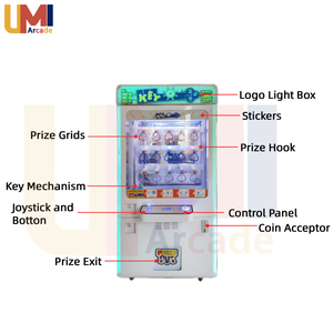 15 lưới đẩy lỗ khóa giải thưởng Máy trò chơi quà tặng đồ chơi bán hàng tự động <span class=keywords><strong>Arcade</strong></span> máy chủ chính để bán - Product Image 2