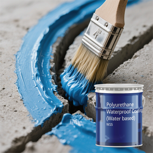 Revestimiento de techo de poliuretano colorido <span class=keywords><strong>transparente</strong></span> <span class=keywords><strong>Pintura</strong></span> de PU impermeable para aplicación de cepillo de terraza de hormigón - Product Image 1