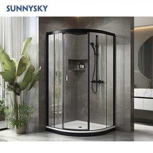 Sunnysky tùy chỉnh bán buôn tùy chỉnh đóng khung phòng tắm phòng tắm vòi hoa sen cửa kính khách sạn vòi hoa sen cubicle - Product Image 1