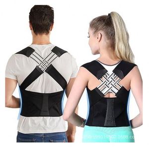 Men Women Straightener Adjustable Shoulder Upper <b>Back</b> Support Belt Breathable <b>Back</b> <b>Brace</b> Upright Posture Corrector - Product Image 1