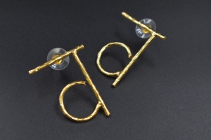 Pendientes de Moda con Baño de Oro en Forma Redonda, Estilo Hindi, para Mujeres y Niñas - Product Image 2