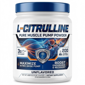 L Citrulline Powder for Enhanced Workout Performance, Increased Energy, Improved <strong>Blood</strong> Flow &amp; Muscle Pumps Support - Product Image 1