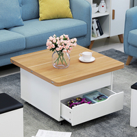 Table à manger, rangement, organisateur Table à thé, gigoteuse, Table basse, pliable, multi-usages, gain de place, MFC