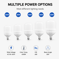 Ampoule LED AC165- 265V T115 40W Culot E27/B22 SMD 3600LM PF0.6 CRI 80 6500K Garantie 2 ans Emballage personnalisable