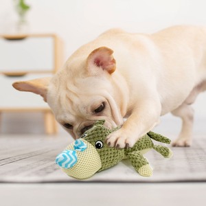 Jouet à mâcher <span class=keywords><strong>pour</strong></span> chien en velours côtelé écologique <span class=keywords><strong>pour</strong></span> la santé dentaire, jouet en peluche souple et couineur <span class=keywords><strong>pour</strong></span> animaux de compagnie, jouet durable <span class=keywords><strong>pour</strong></span> chiot <span class=keywords><strong>pour</strong></span> les molaires - Product Image 1