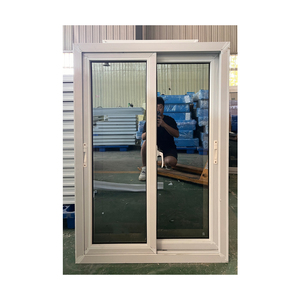 Guangzhou çift camlı fabrika ucuz low-e cam mühürlü <span class=keywords><strong>PVC</strong></span> sürgülü pencereler için ev penceresi ekran tasarımı ile