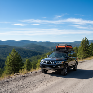 Portaequipajes universal para techo de 64 x 39 x 4.1 pulgadas, de acero, para SUV, camioneta, automóvil, capacidad máxima de carga de 250 libras. - Product Image 2