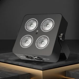 AICPOSE - Iluminación Profesional para Escenarios, Foco LED de 4x18w con Batería, Acero Inoxidable, RGBWA UV 6en1, Inalámbrico - Product Image 1