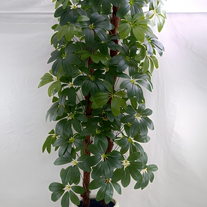 Planta Artificial de Patas de Pato en Maceta de Madera para Decoración de Interiores, Paisajismo y Bodas con Diseño de Madera de Caballo Embriagado, Venta al por Mayor - Product Image 4