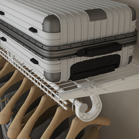 DIY Metall-Kleiderschrank-Design Faltbares Zeitgenössisches Drahtregalsystem für die Haushaltsorganisation