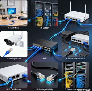 ตัวต่อสายเคเบิล GLGNET Outdoor Cat6 กันน้ำ IP68 มาตรฐานทางทะเล แบบ RJ45 ตัวเมีย/ตัวเมีย STP PG Gland Filter Ethernet - Product Image 4