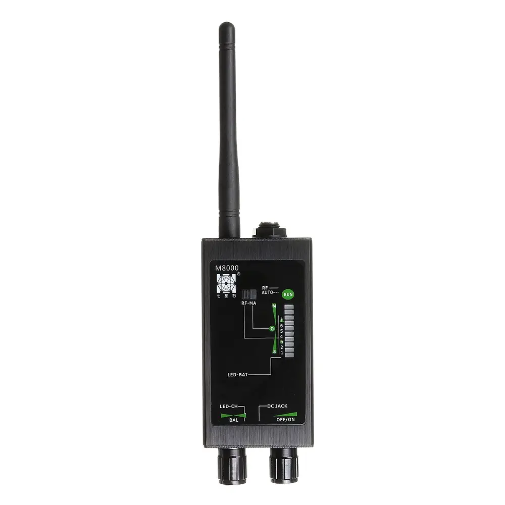 풀 레인지 스캔 무선 스파이 카메라 GPS RF 버그 신호 감지기 M8000 무선 스파이 카메라 GSM 장치 추적기 파인더