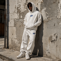 Ensemble deux pièces épais hiver-printemps, survêtement personnalisé pour homme, respirant, avec logo brodé, survêtements oversize pour hommes