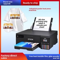 Machine d'impression numérique textile DTF à encre blanche par transfert thermique A3 tout-en-un, imprimante de motifs pour T-shirts de style offset avec tête Epson
